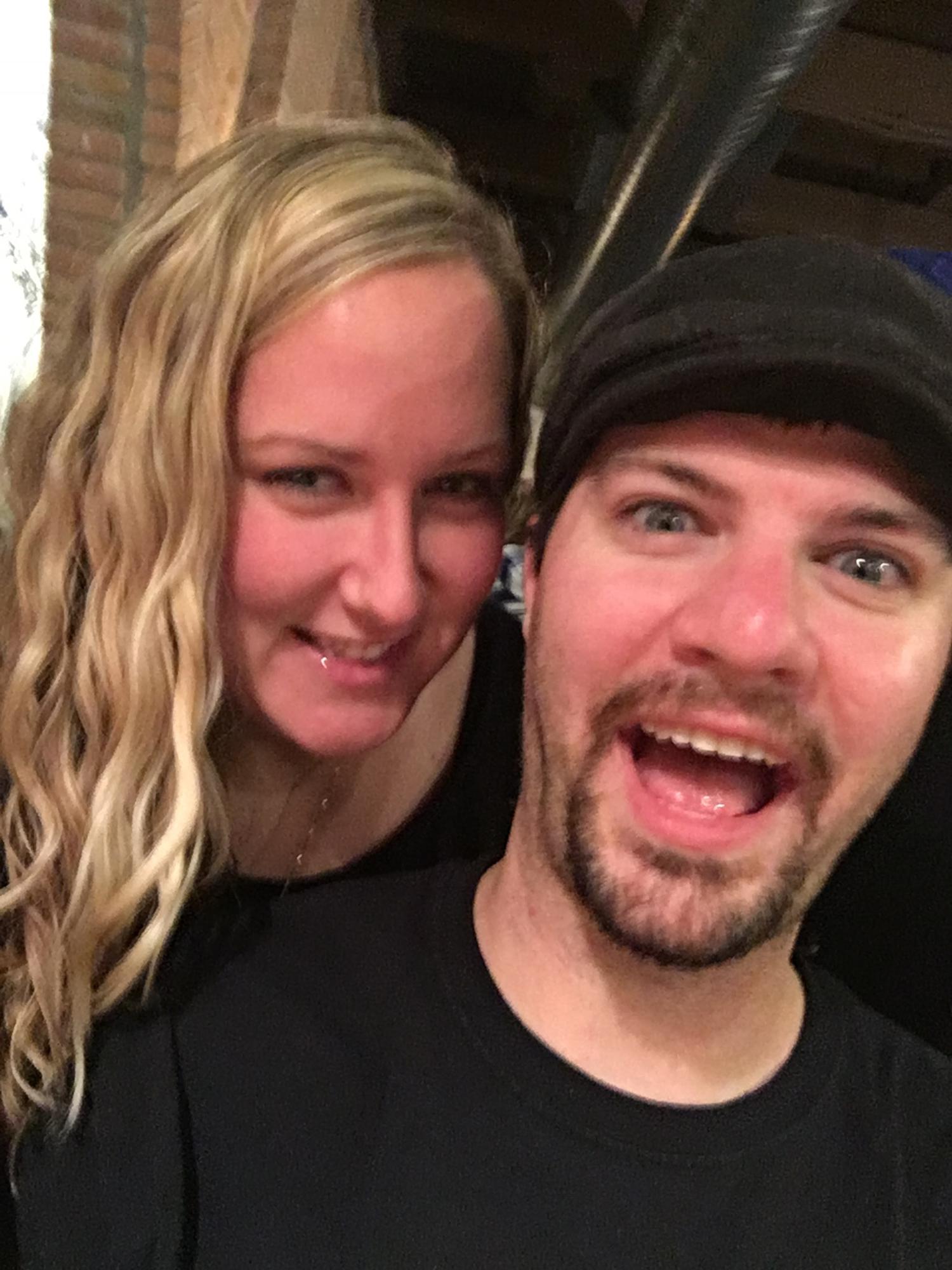 This may be our very first picture together… when we were just friends!