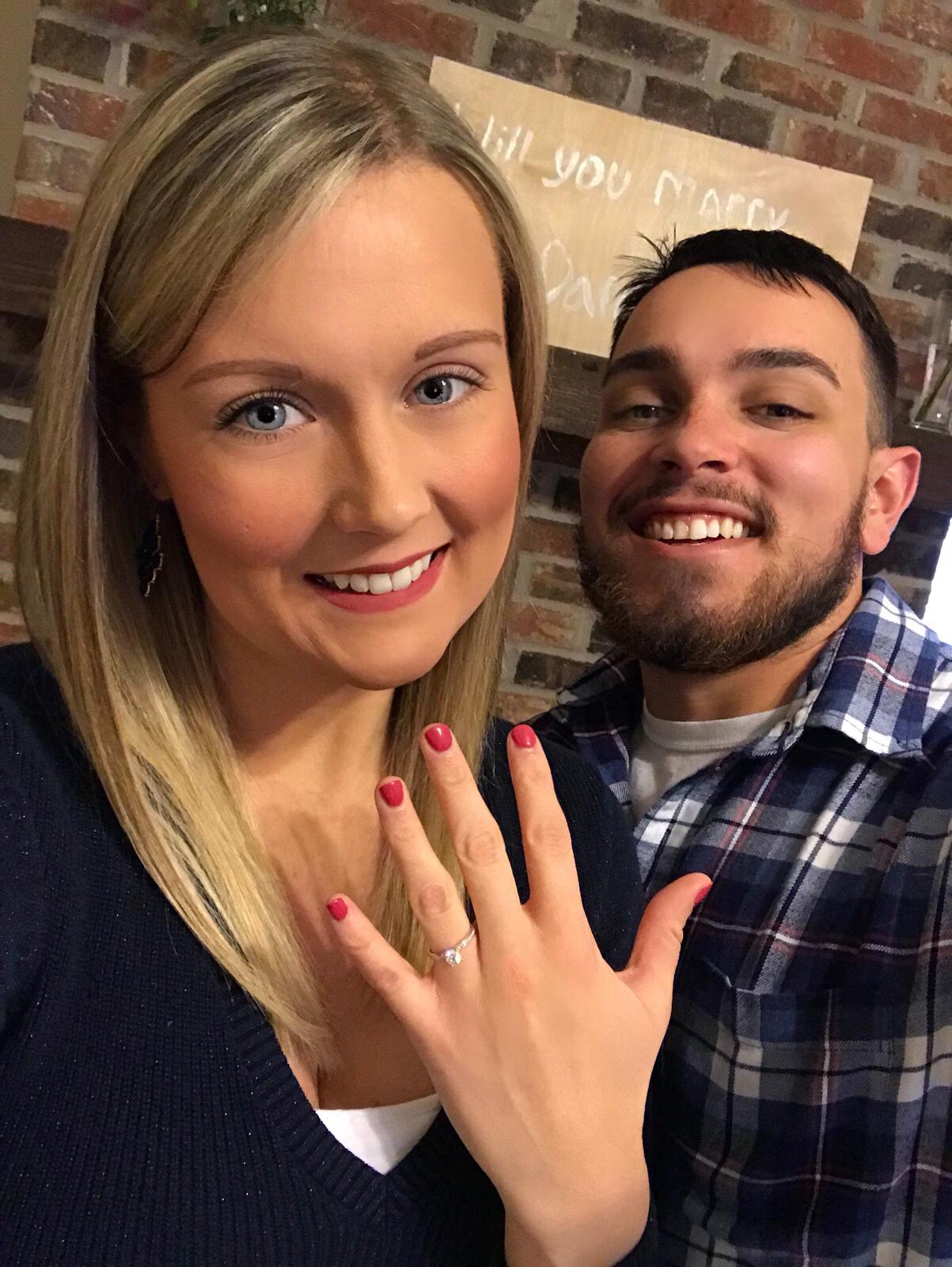 Frank proposed! January 5, 2018