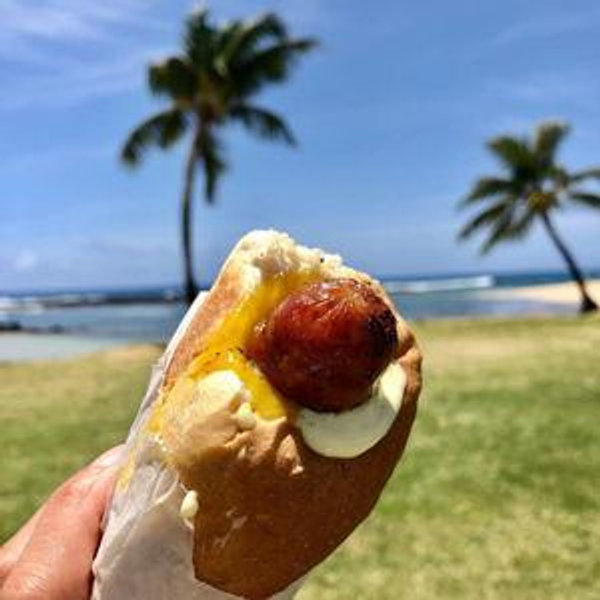Buy Colin a Puka Dog in Hawaii