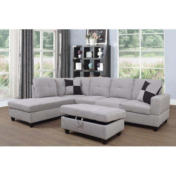 Russ 103.5" Sectional with Ottoman
