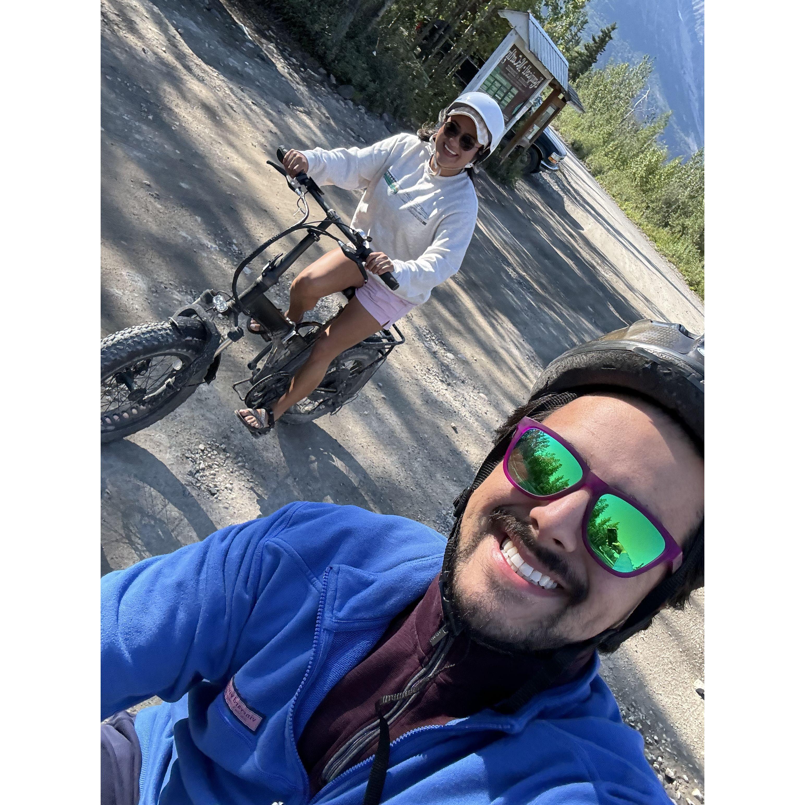First time riding bikes together