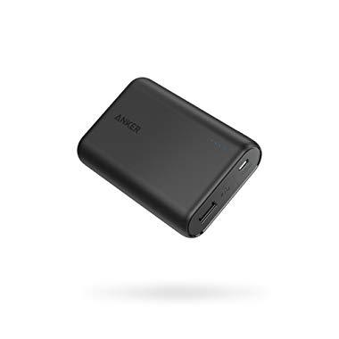 Anker PowerCore 10000, One of The Smallest and Lightest 10000mAh External Batteries, Ultra-Compact Portable Charger, High-Speed Charging Technology Power Bank for iPhone, Samsung Galaxy and More