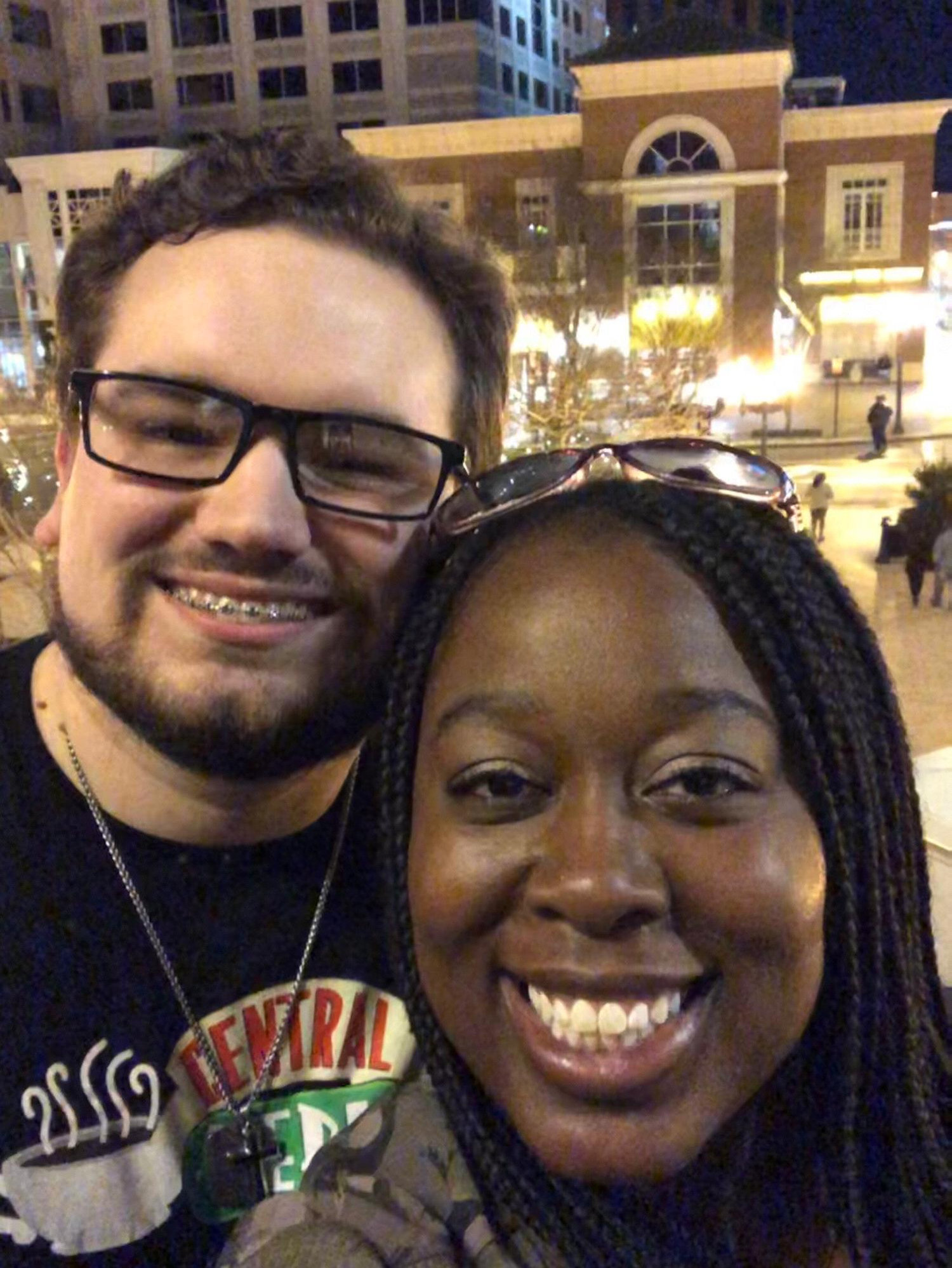 Right before we went to see comedian KevOnStage!!