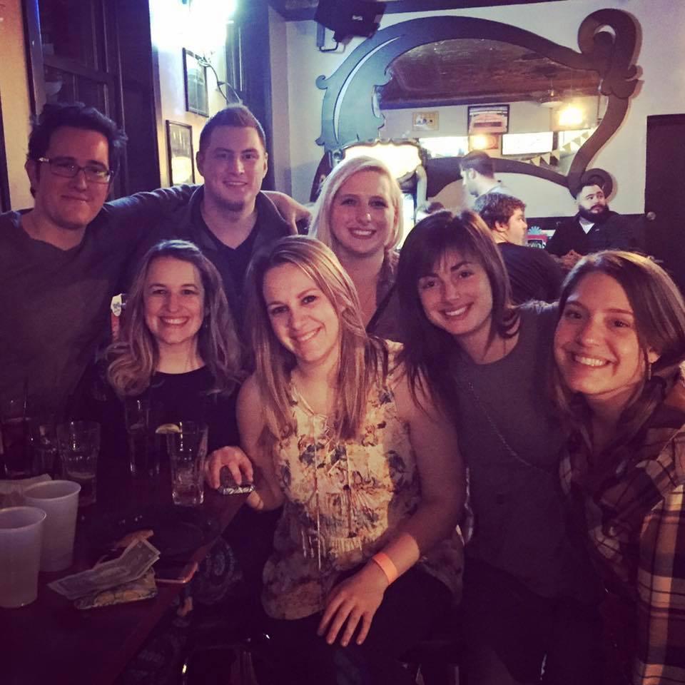Celebrating at Justin's surprise 30th Birthday!