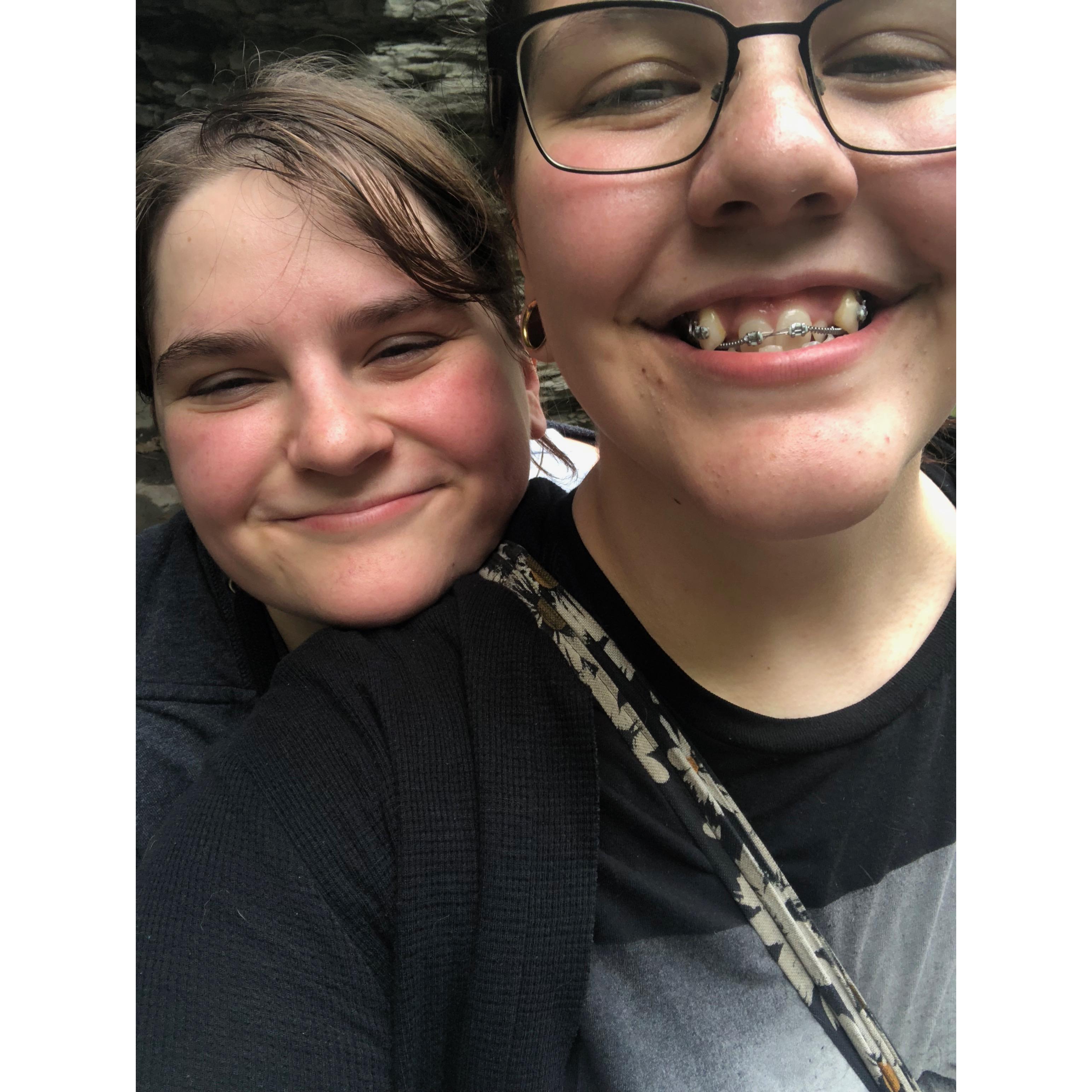 The first time we went to Watkins Glen. We had a blast! We had a picnic on a rock later on in the day. It was so lovely.