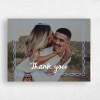Blue Wedding Thank You - Nyssa Frame