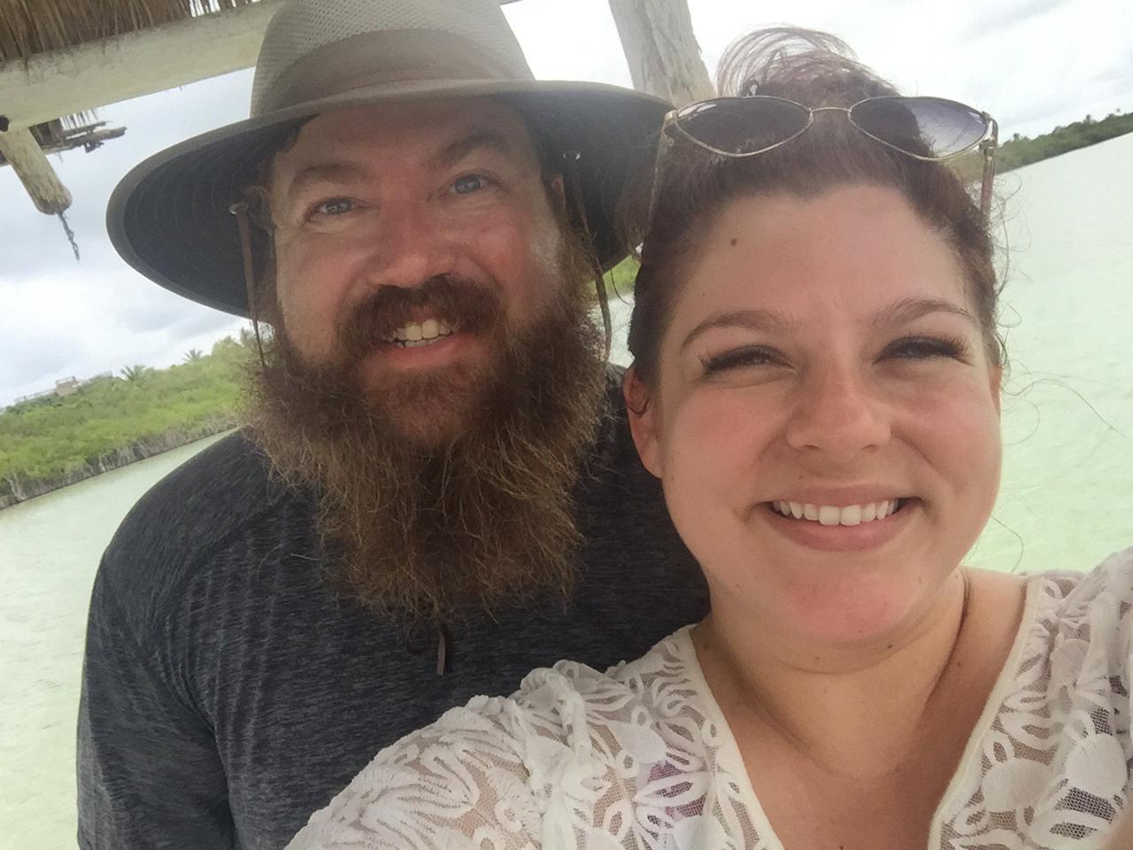 About to have lunch post-kayaking