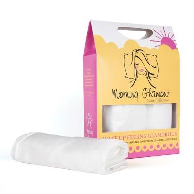 Satin Solid Pillowcase (Standard)Ivory 600 Thread Count - Morning Glamour
