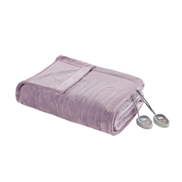Plush Electric Blanket (Full) Lavender - Beautyrest