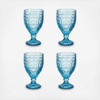 Trestle Water Goblet, Set of 4