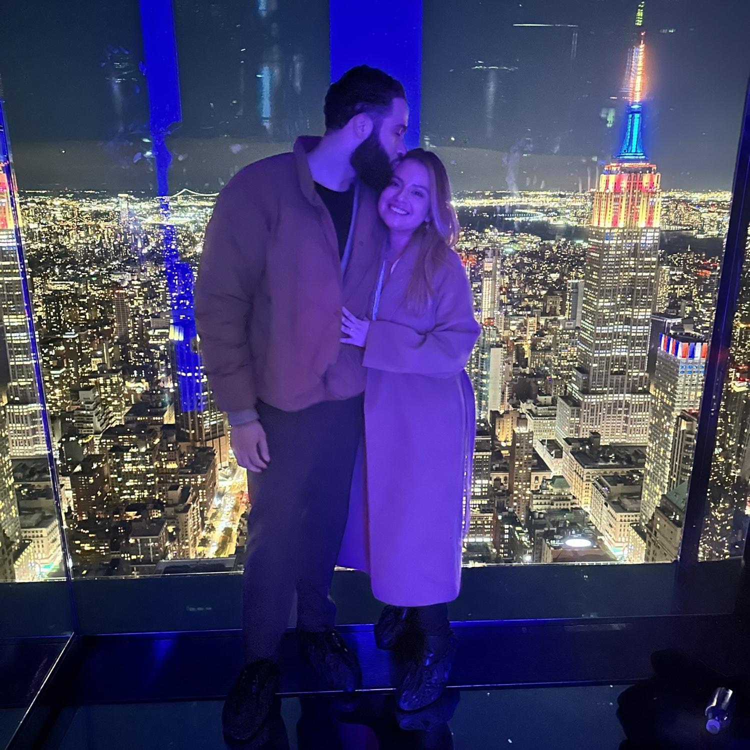 Moments after proposal!
