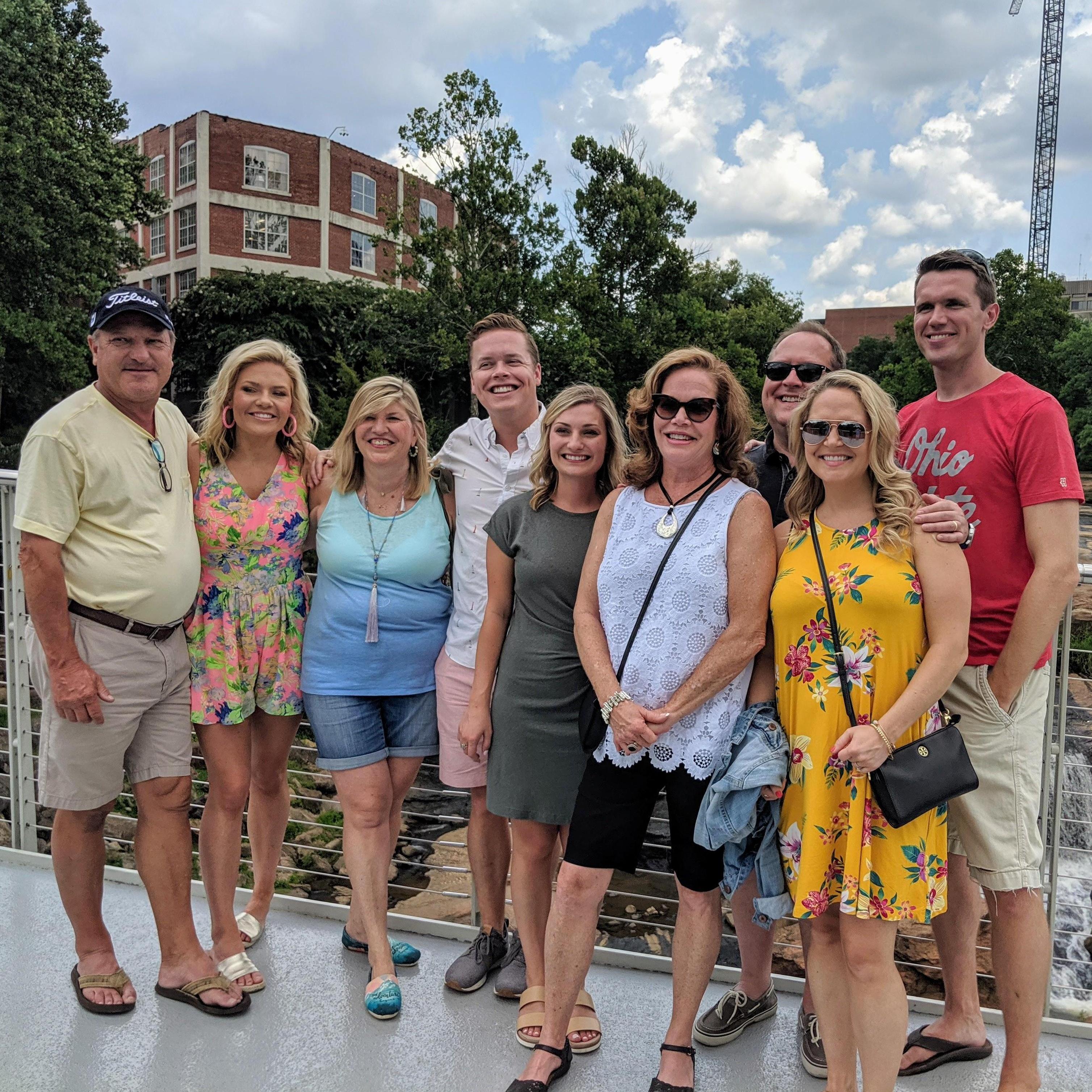 The first time our families met for the first time in Heather's hometown, Greenville, SC!