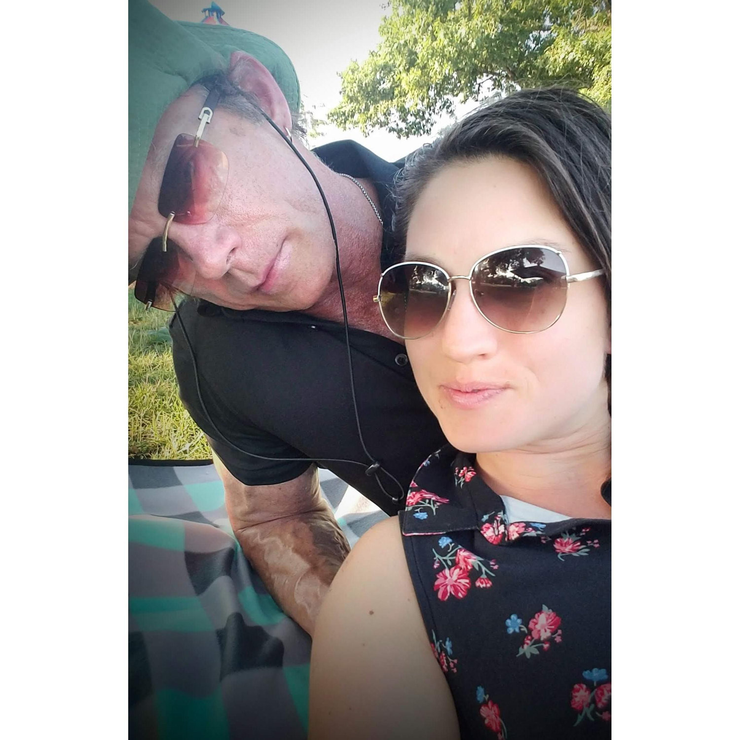 Always enjoying some time together while the kids play on the playgrounds.