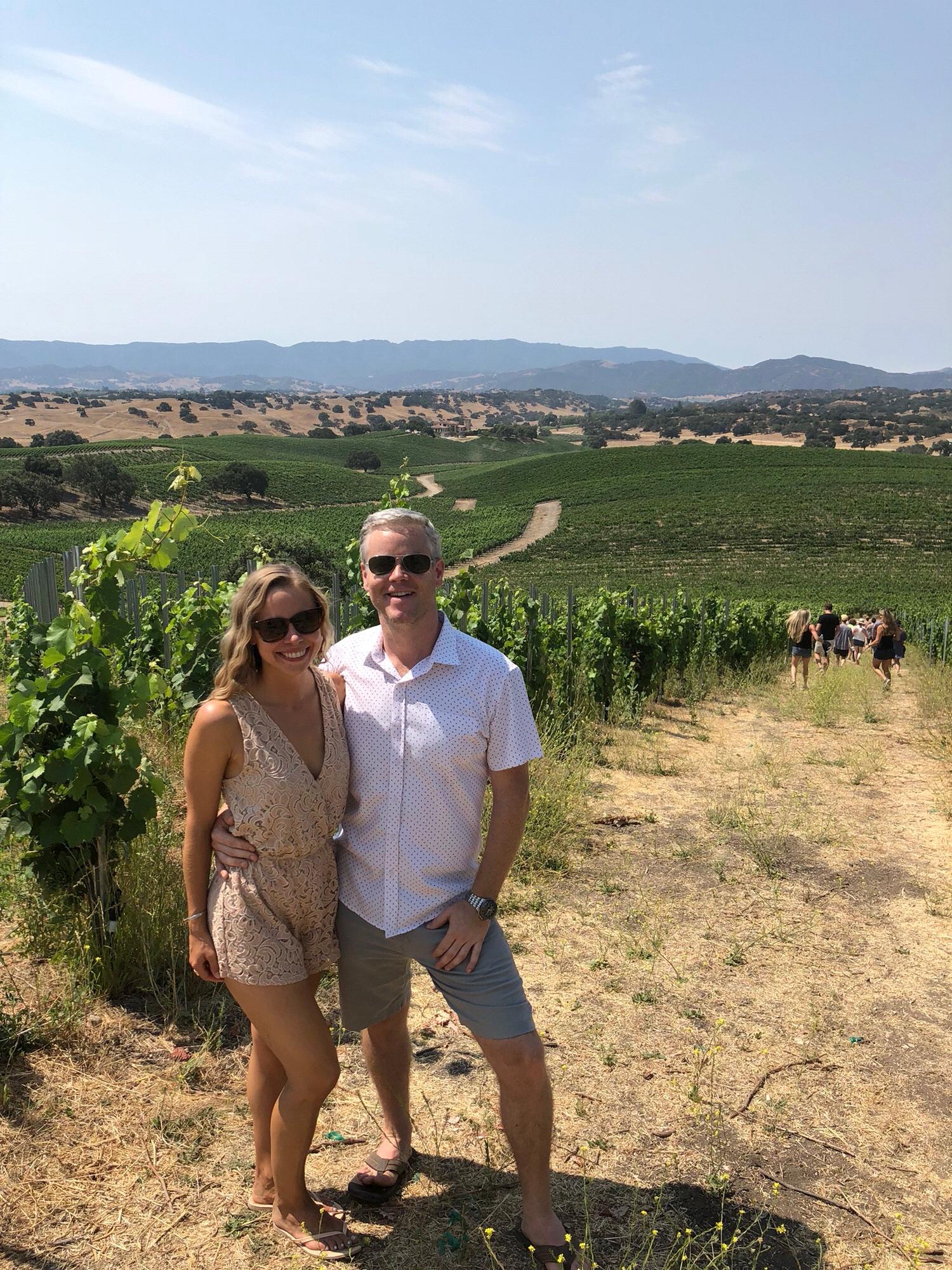Wine tasting in the Santa Barbara wine country, 2018.