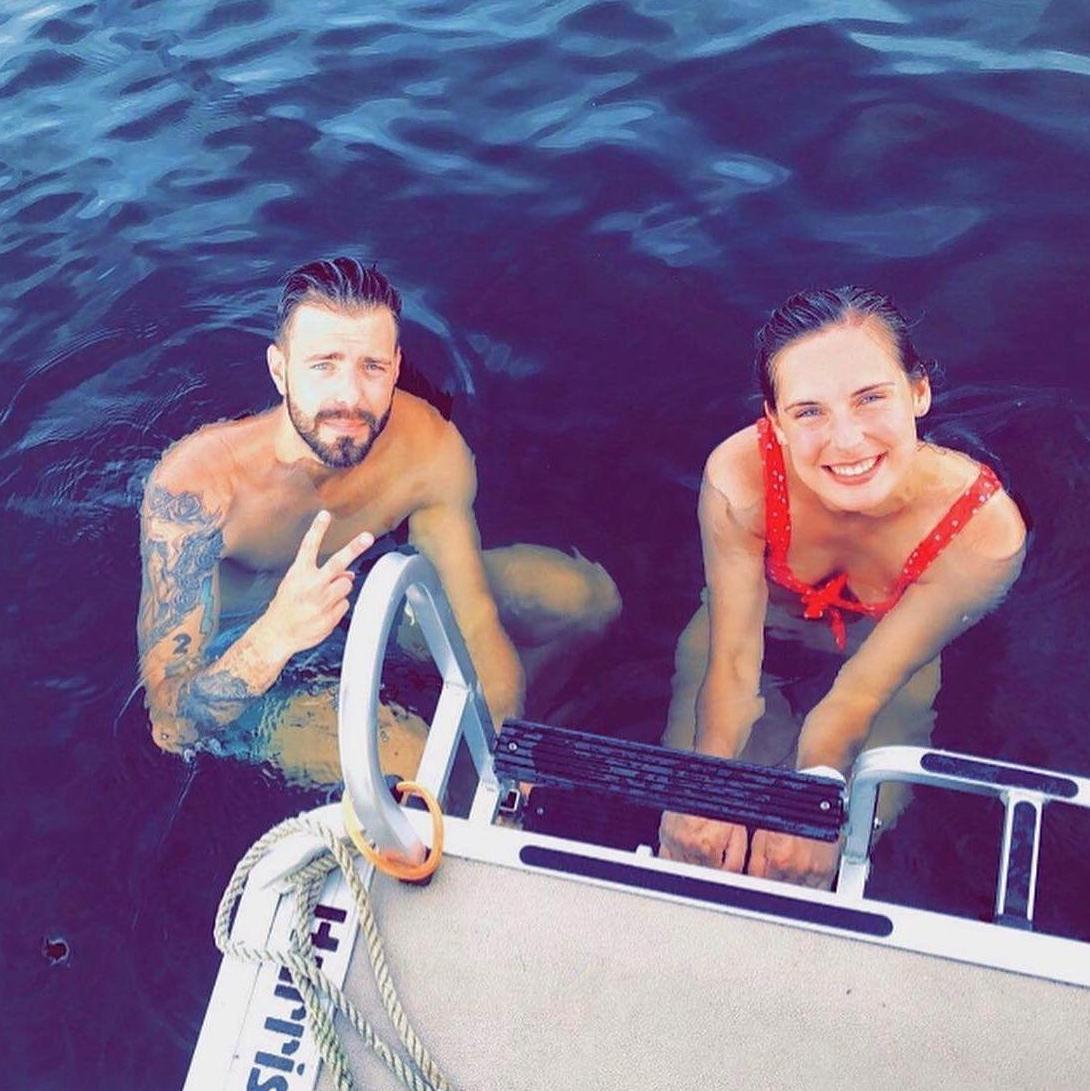 July 2019 - this picture was taken on the very first day we met! - Lake Hayward, CT