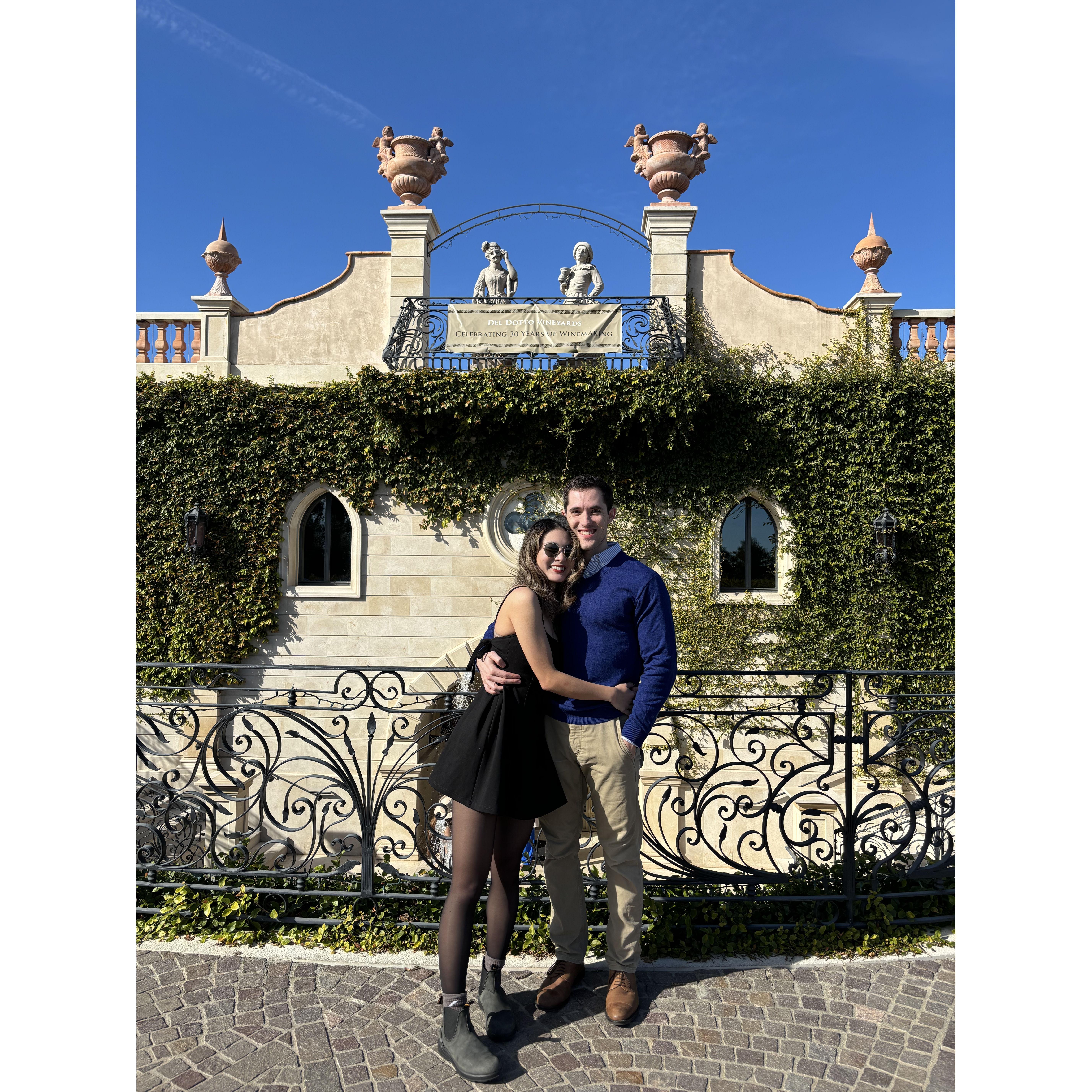 Revisiting Napa on our one-year engagement anniversary!