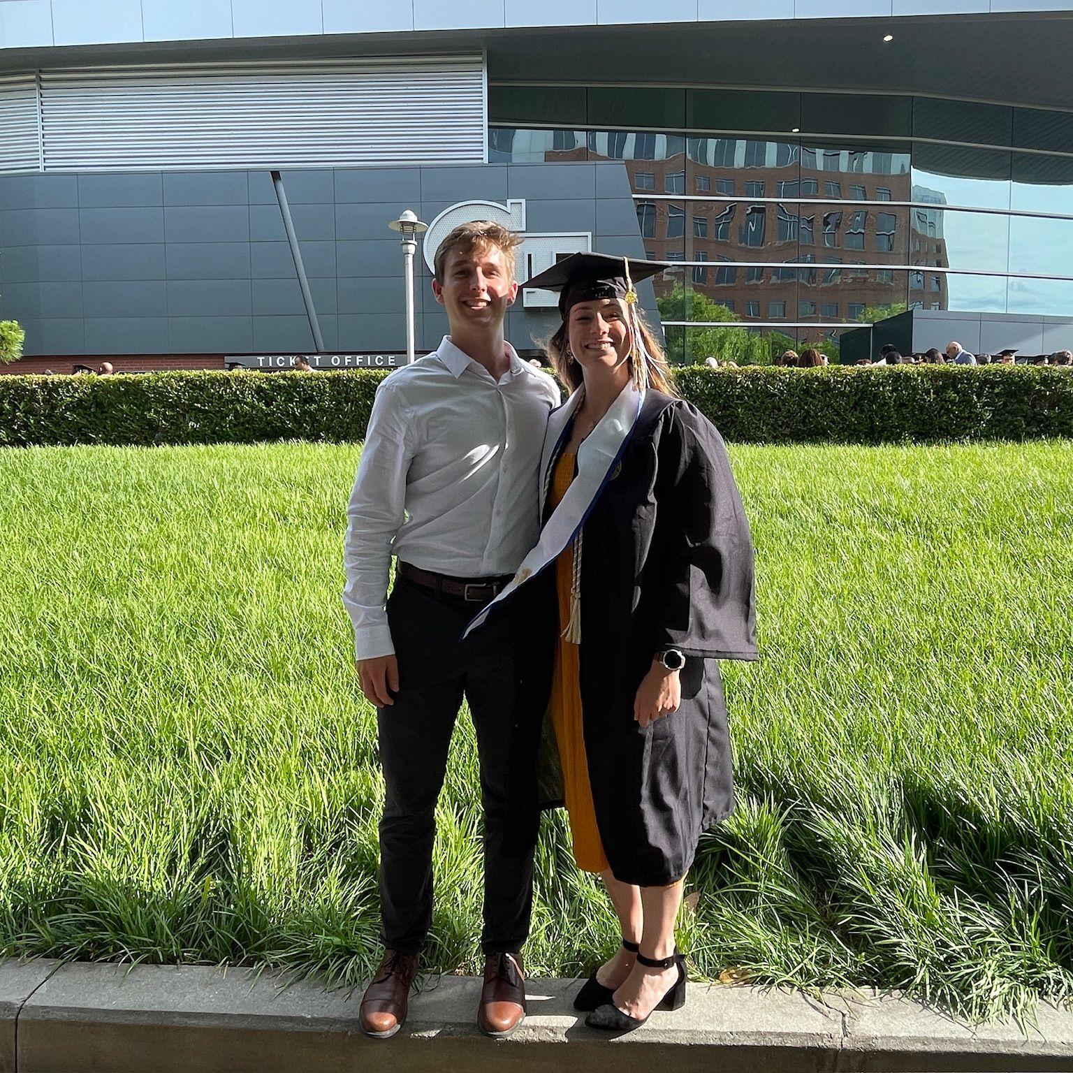 As Michael would say - a "shambolic" photo of us at my graduation.