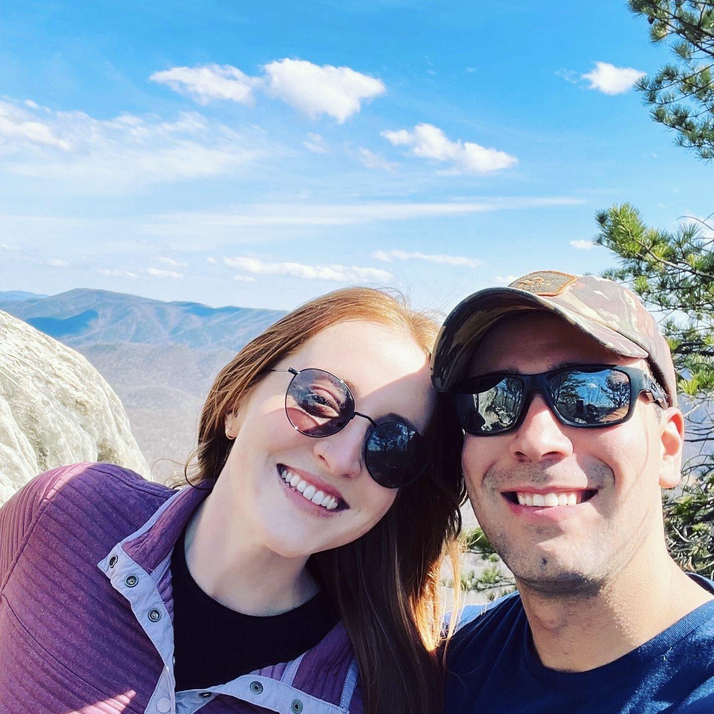 Hiking Dragons Tooth in VA, 2022