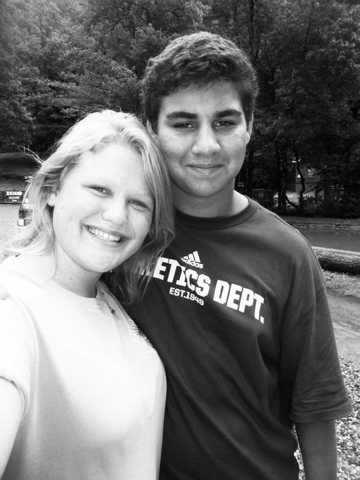 Our first photo together! This was after our freshman year of high school at our church summer camp!