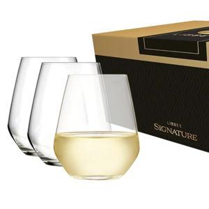 Libbey Signature Stemless Wine Glasses Set of 6