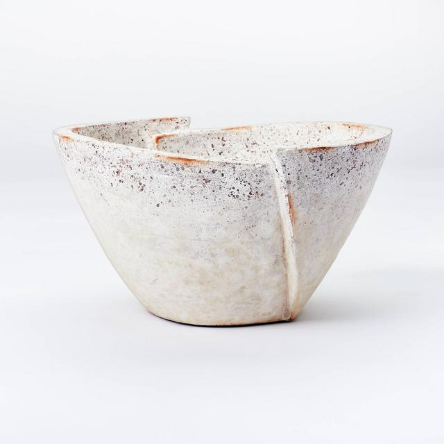 Decorative Sculptural Geometric Folded Bowl Cream - Threshold™ designed with Studio McGee