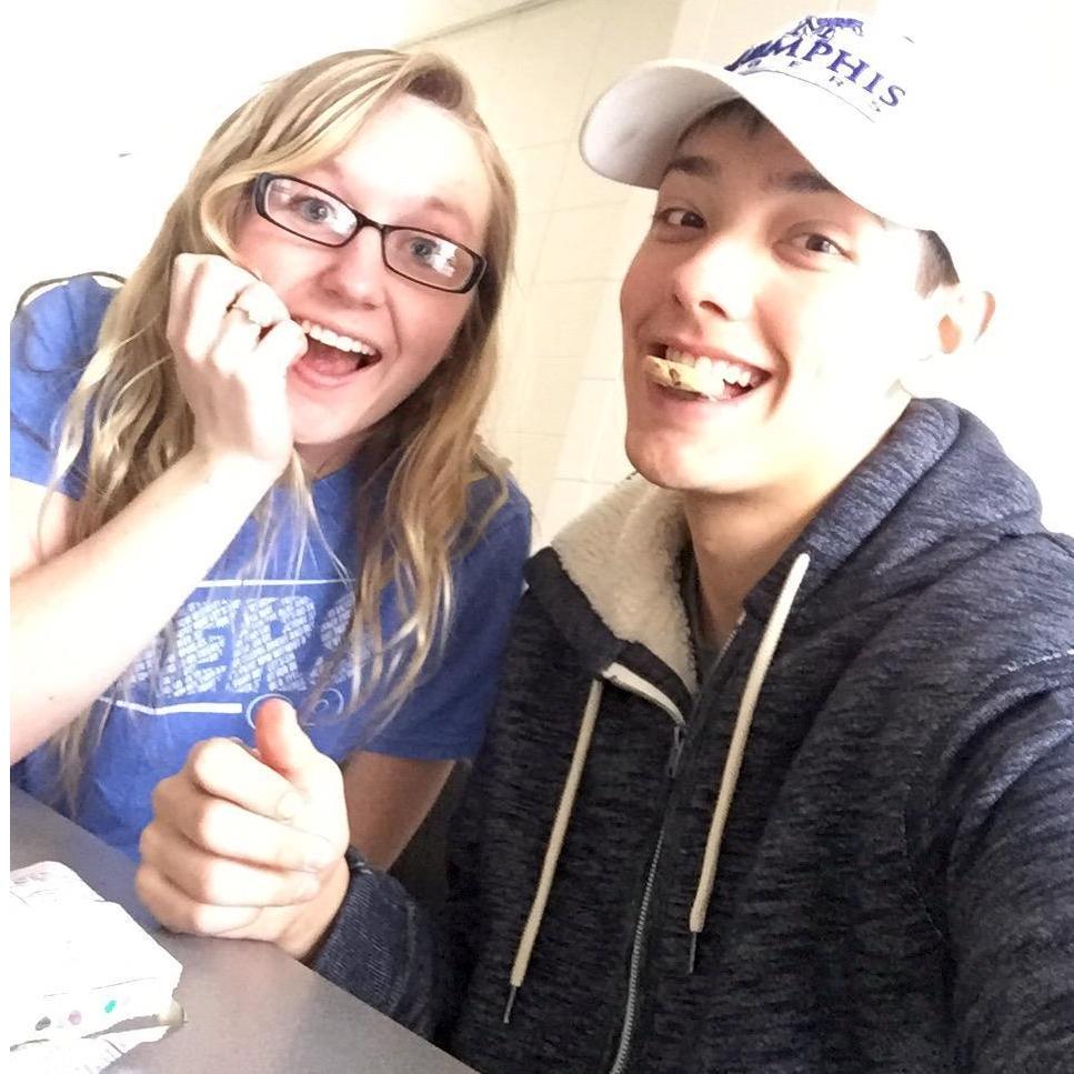 The very first picture we ever took, months before we ever dated!
(Feb 2016)