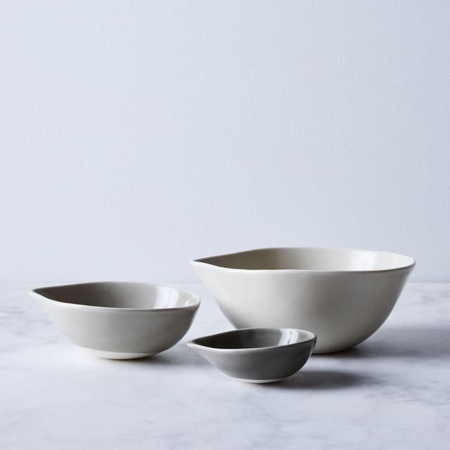Nested Ceramic Pour Bowls (Set of 3)