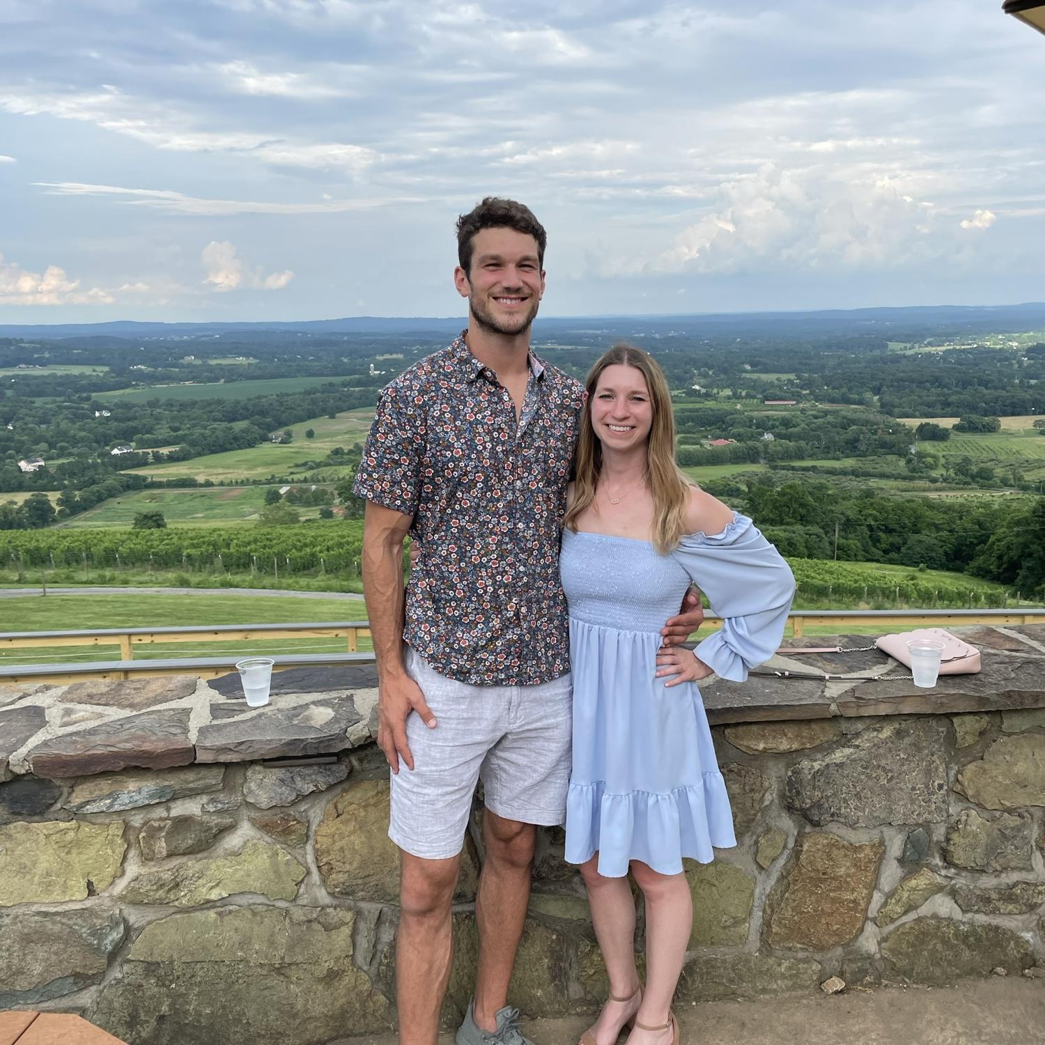 First trip together to Virginia wine country, just two months after we started dating!