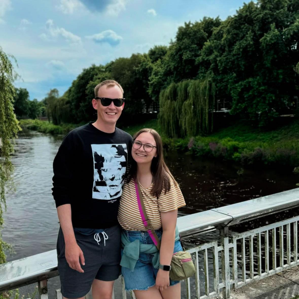 Christiaan showing Erika around the Netherlands!