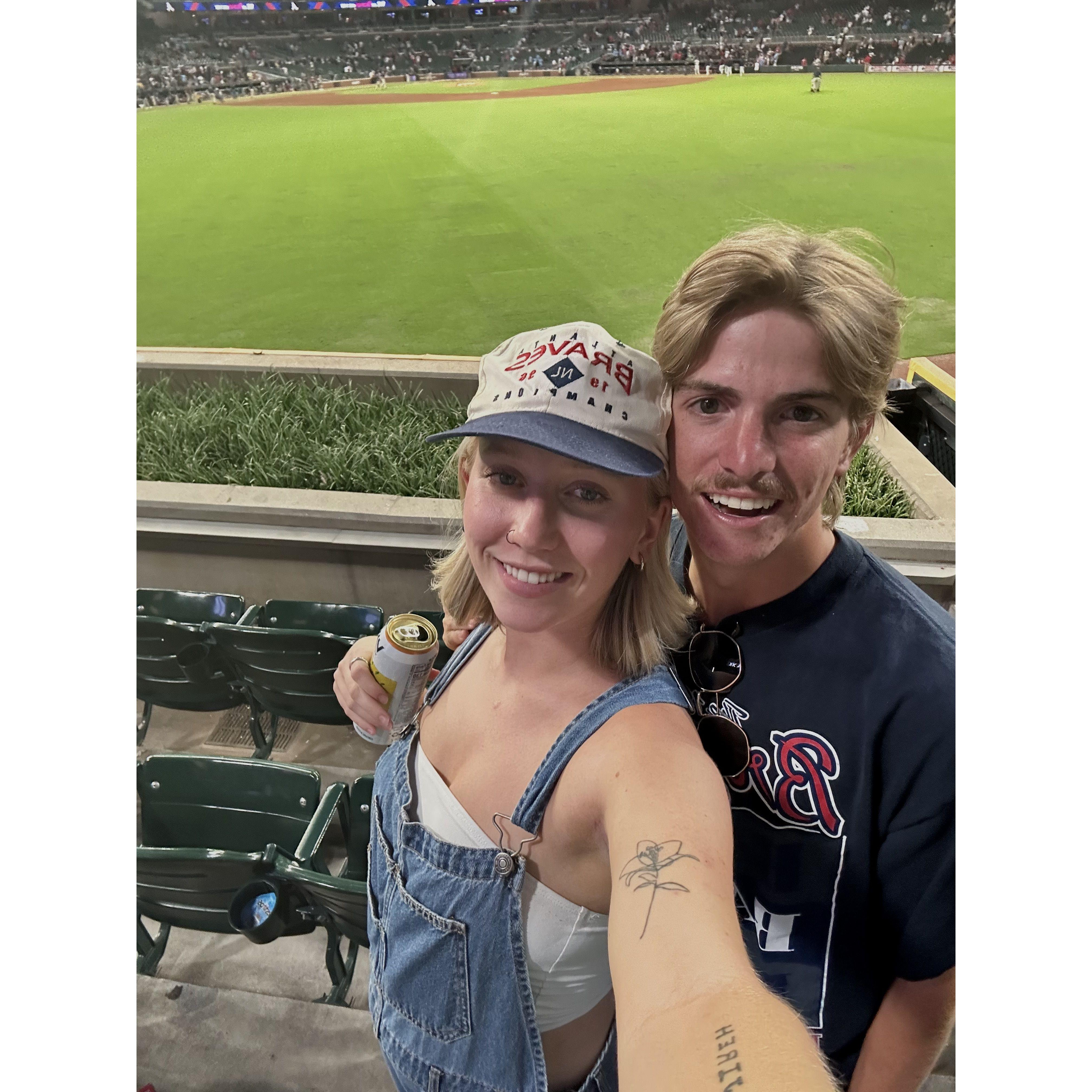 lilys first braves game