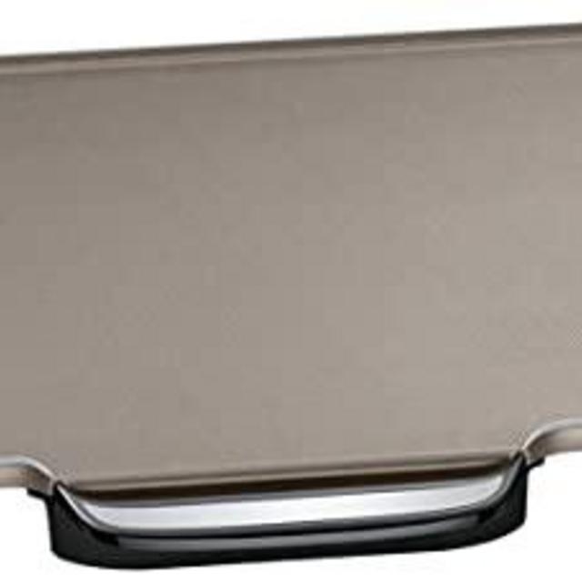 Presto Ceramic 22-inch Electric Griddle with removable handles, One Size, Black