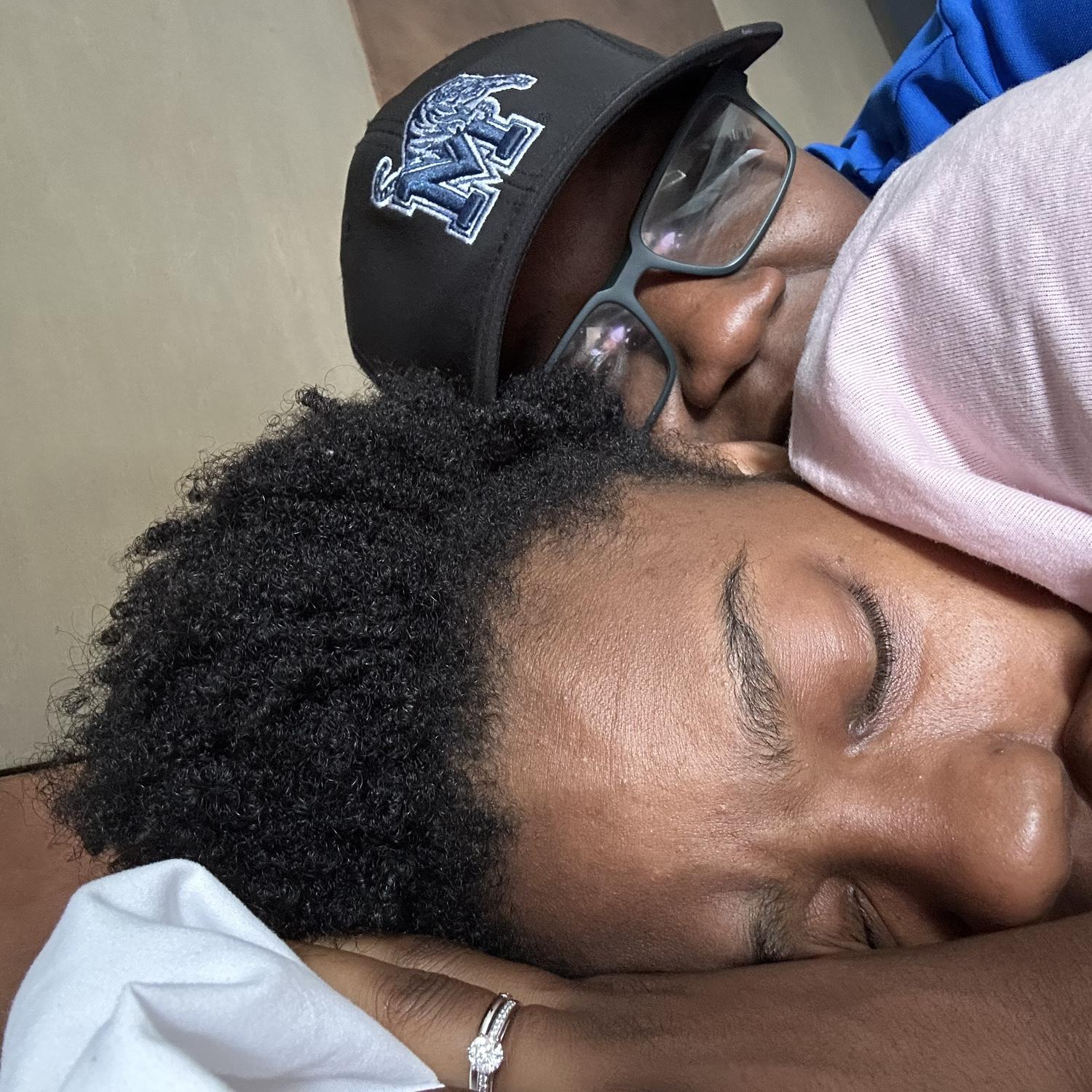 Messing with baby while she was sleep