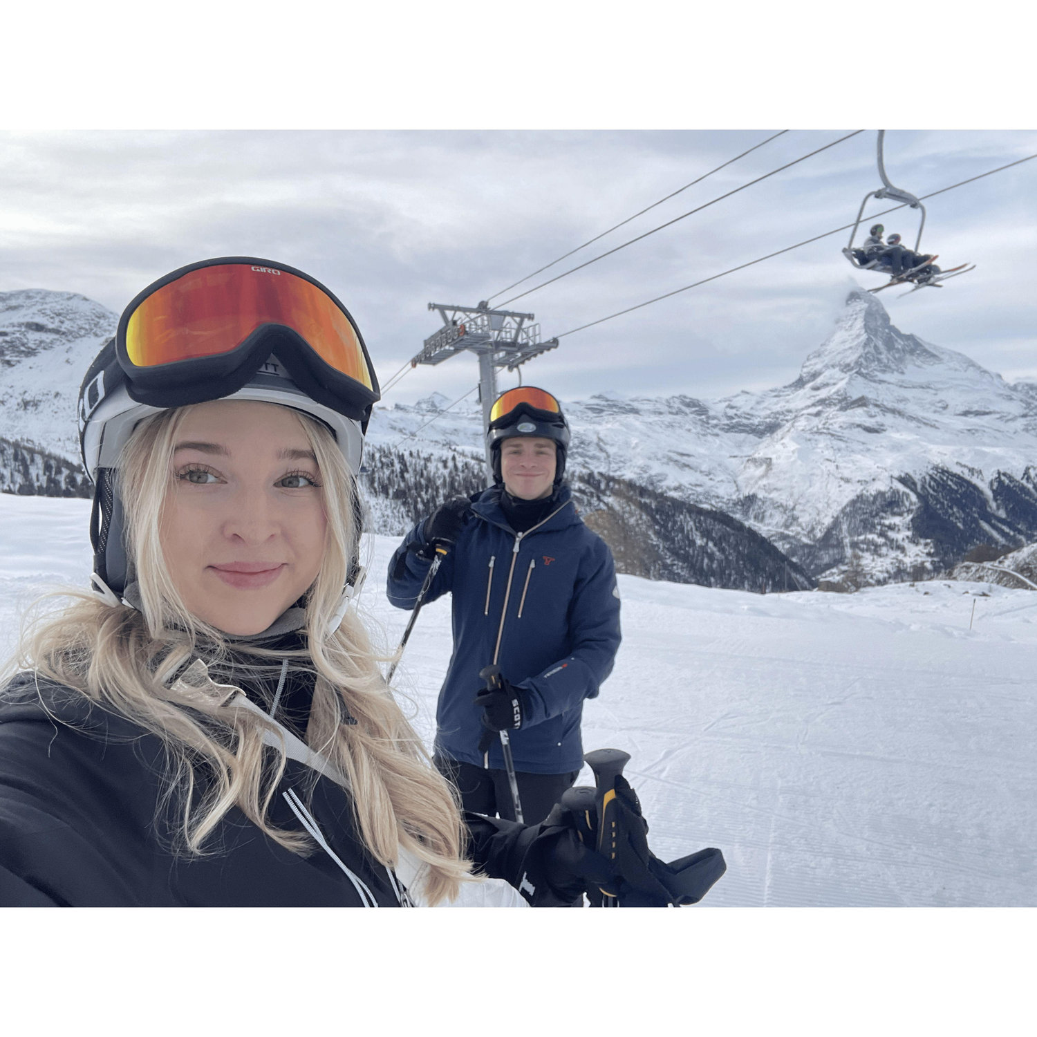 Skiing in Zermatt, CH