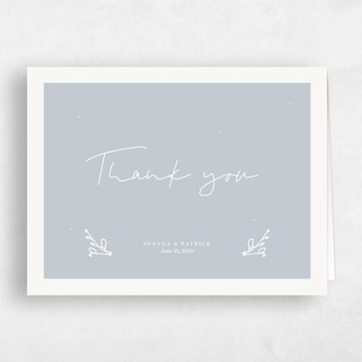 Blue Wedding Thank You - Hopewell
