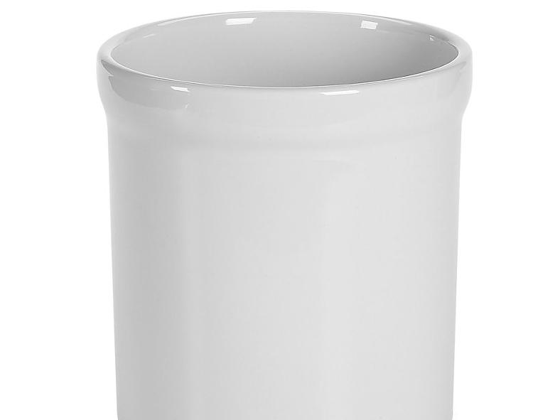 Ceramic Utensil Holder Crock in White