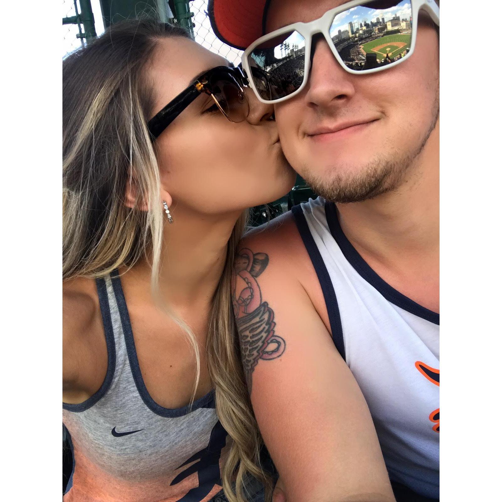 Another one of our favorite things to do, attending sports games.