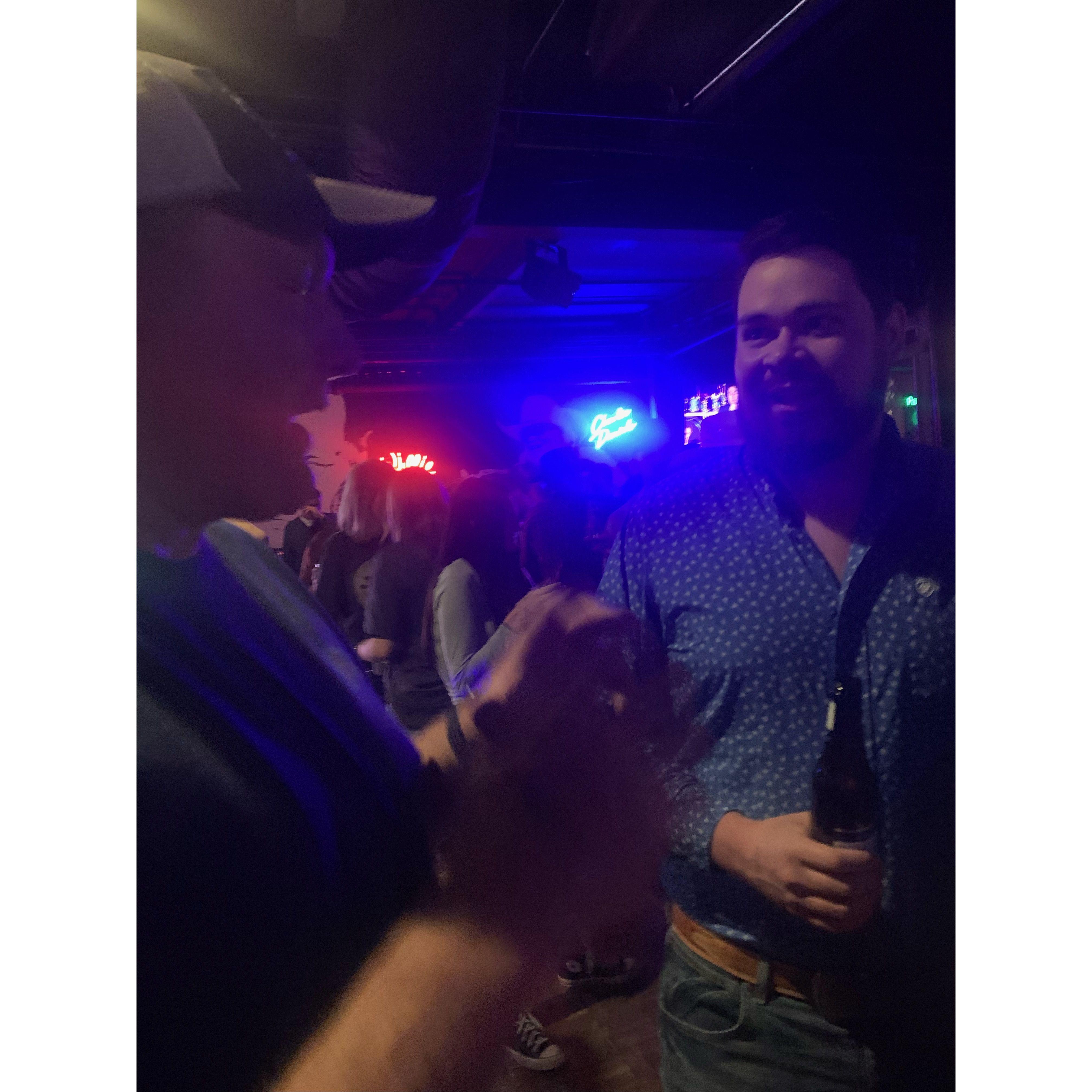 Mom and Dad meeting Marshall for the first time
