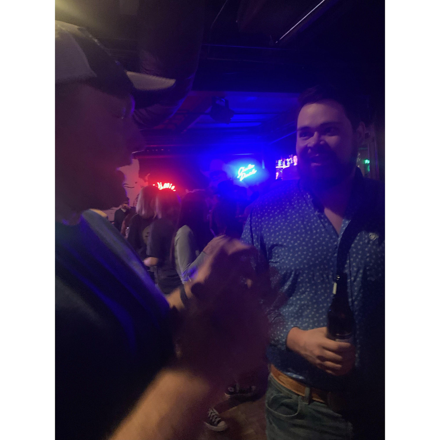 Mom and Dad meeting Marshall for the first time
