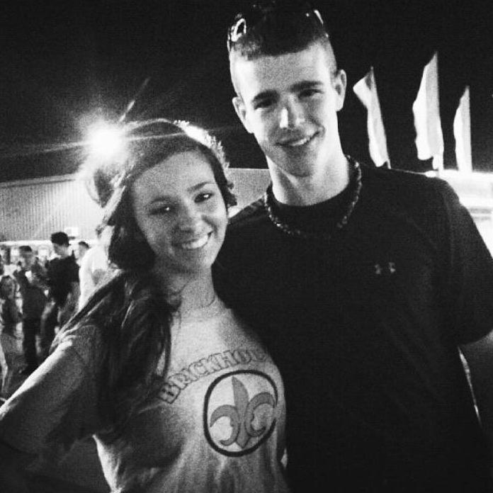 The first picture we ever took together (proof that we were together before November of that year, despite what he claims)