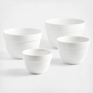 Aspen Rimmed Nesting 4-Piece Mixing Bowl Set