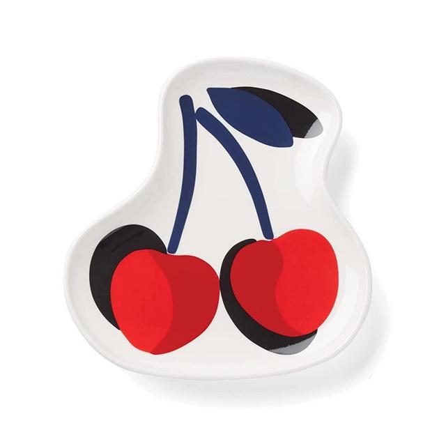Kate Spade Vintage Cherry Dot Spoon Rest, 0.65, White