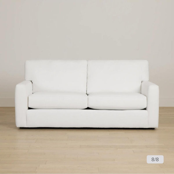 Rhodes White Fabric Sofa