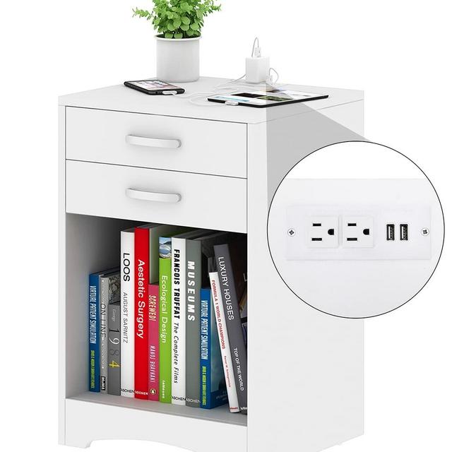 Nightstand with Charging Station