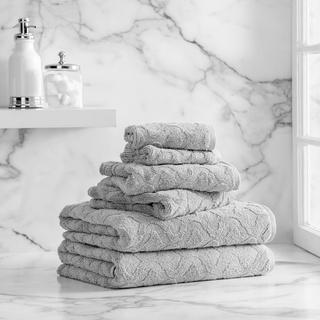 Athena Sculpted Scroll 6-Piece Bath Towel Set