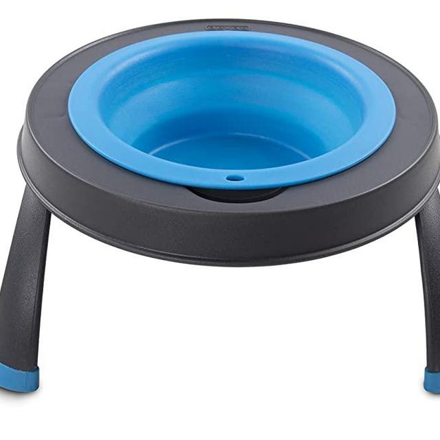 Dexas Pets Single Elevated Pet Feeder/Pet Bowl, 4 Cup Capacity, Pro Blue (PW1404322194)