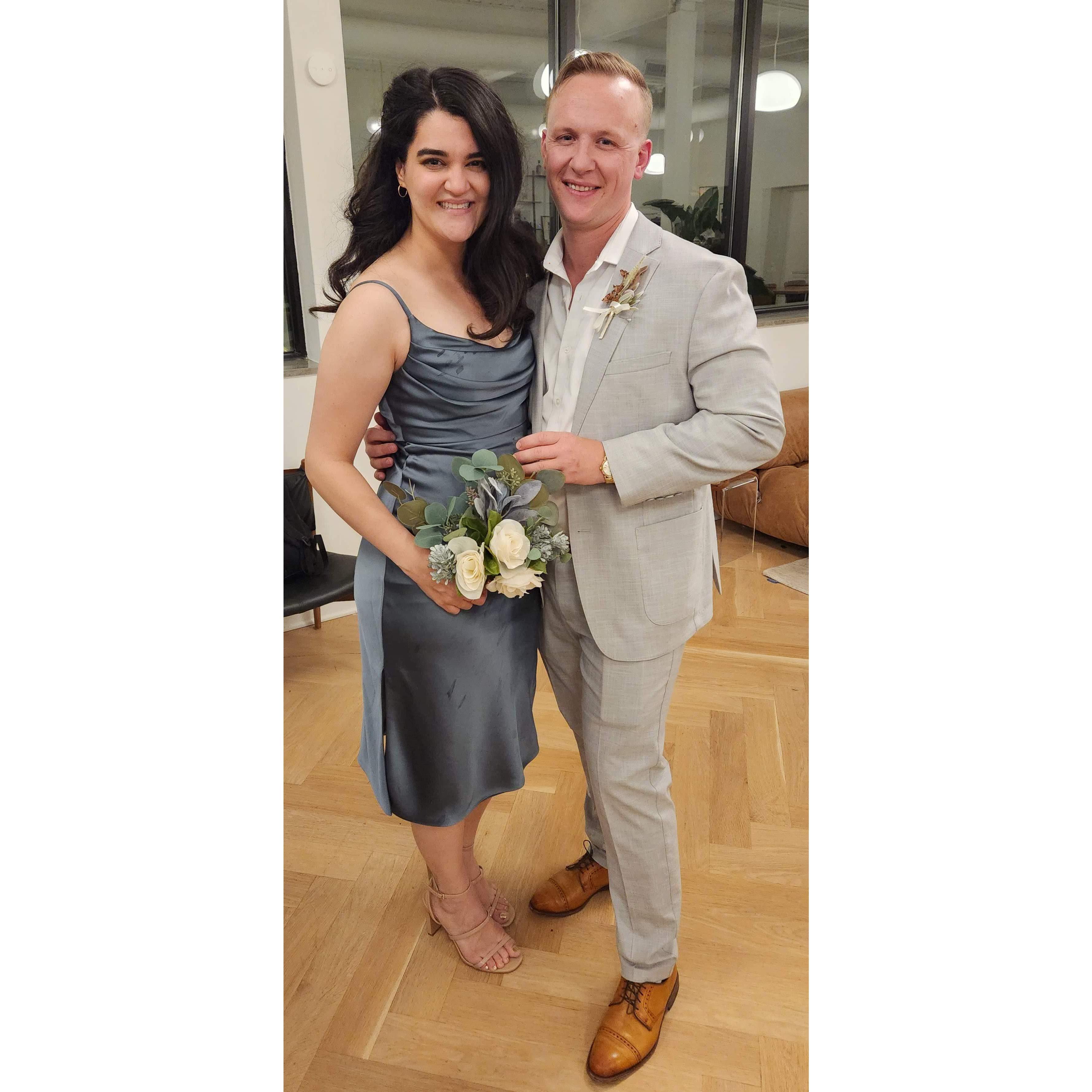 At Matt & Renee's wedding!