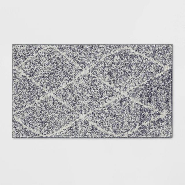 1'8"X2'10" Criss Cross Easy Care Rug Gray/Ivory - Threshold™