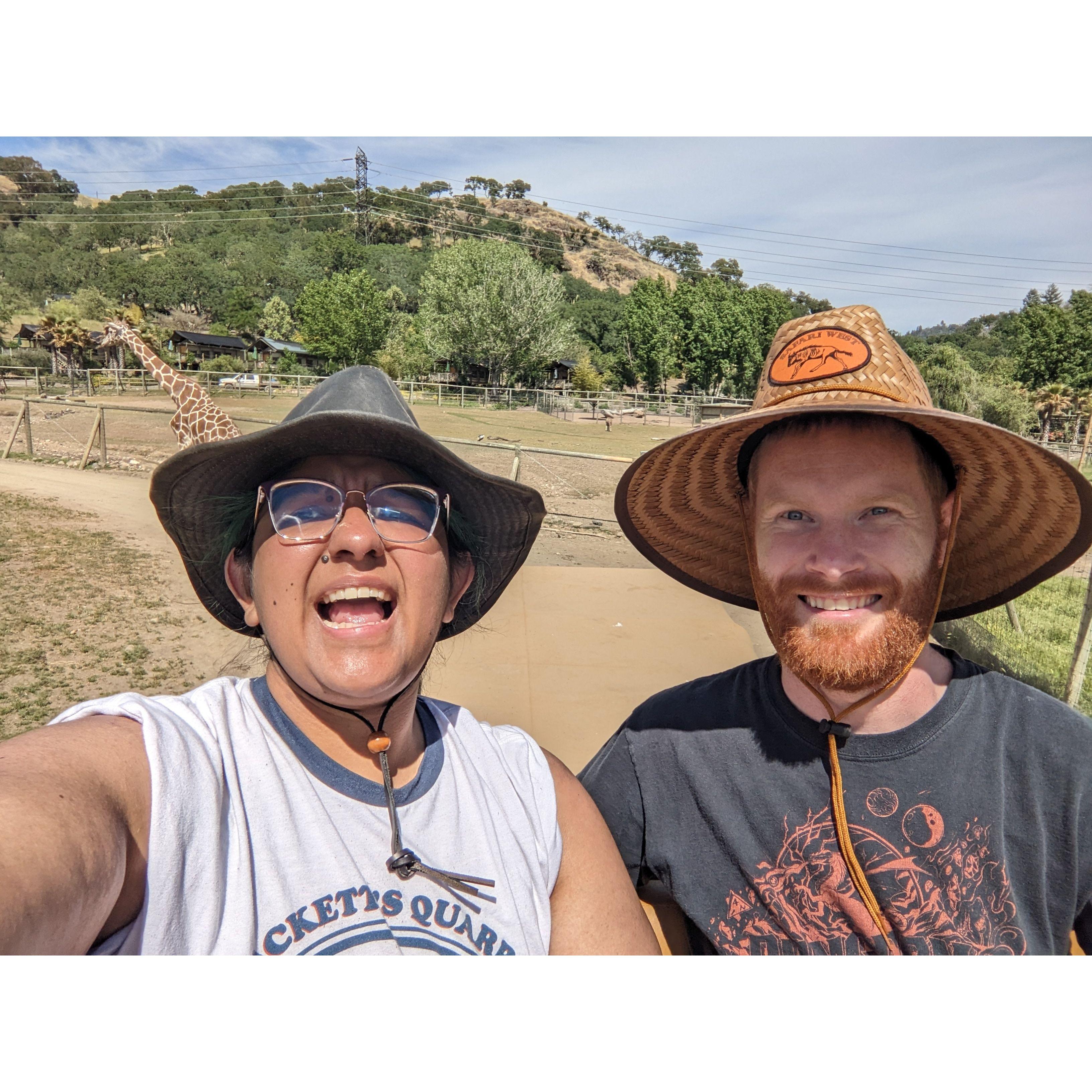 Sam & Rocio on Safari