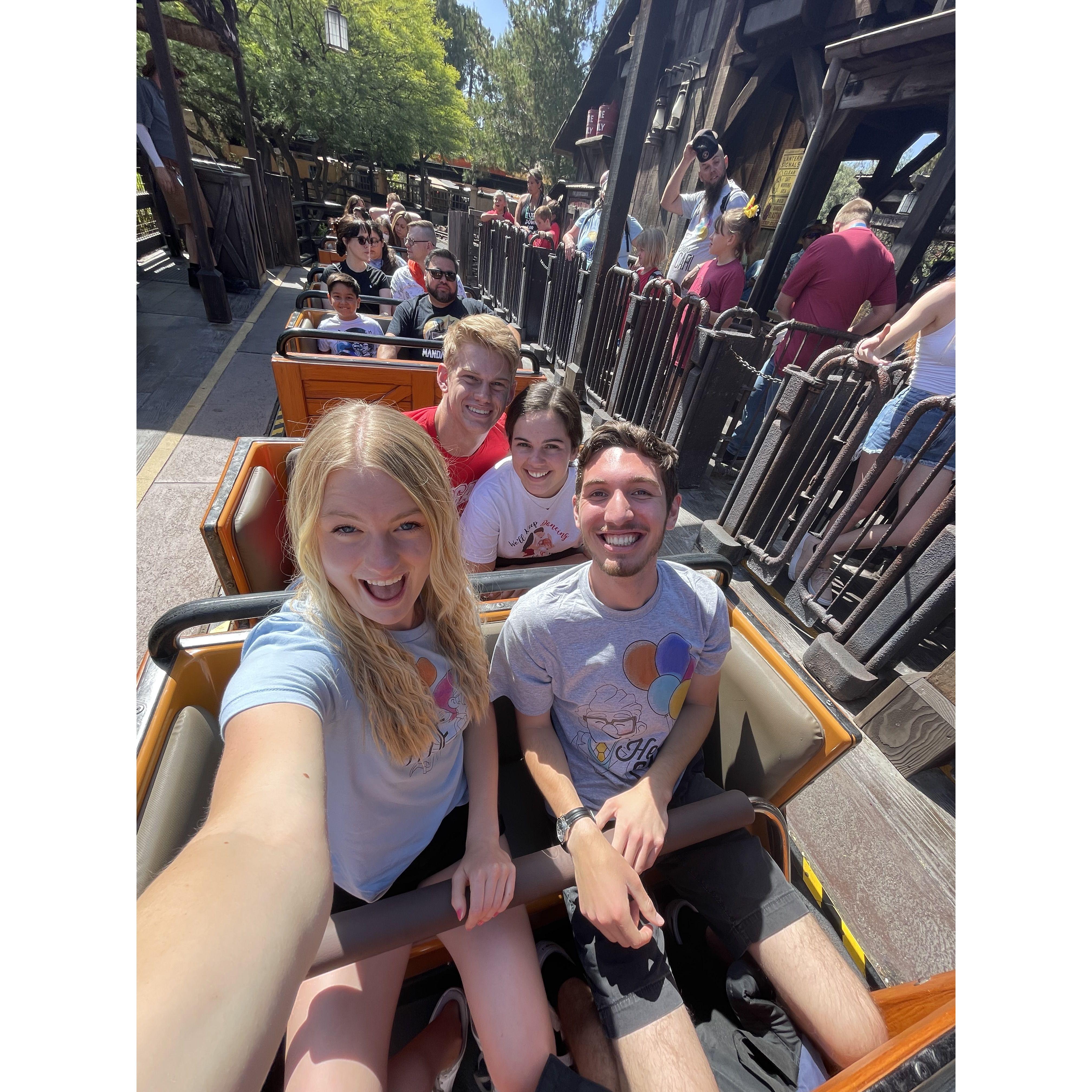 Disney Land with Joylin's Brother Garrett and his Girlfriend Erin.