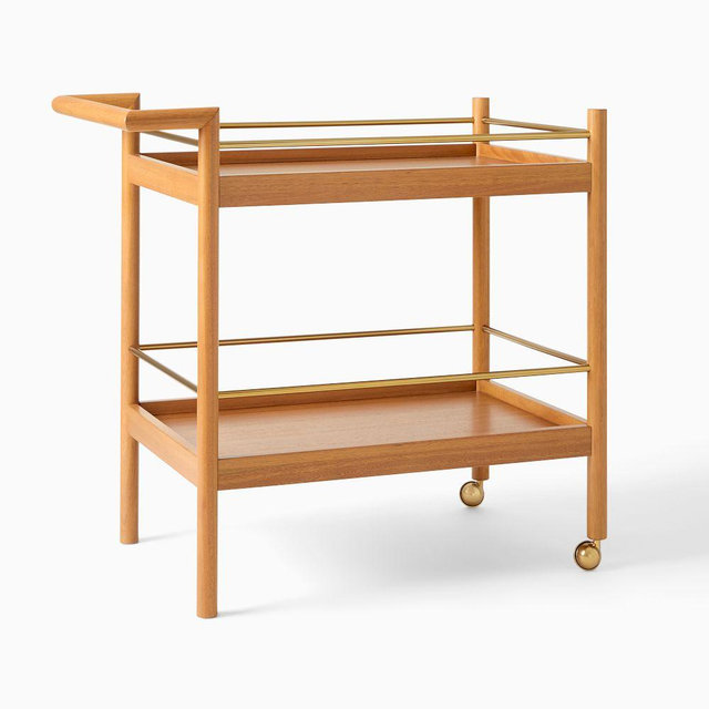 Mid-Century Bar Cart, Acorn